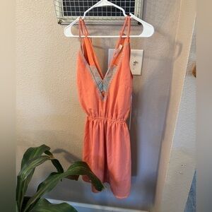 DOUBLE zero coral dress